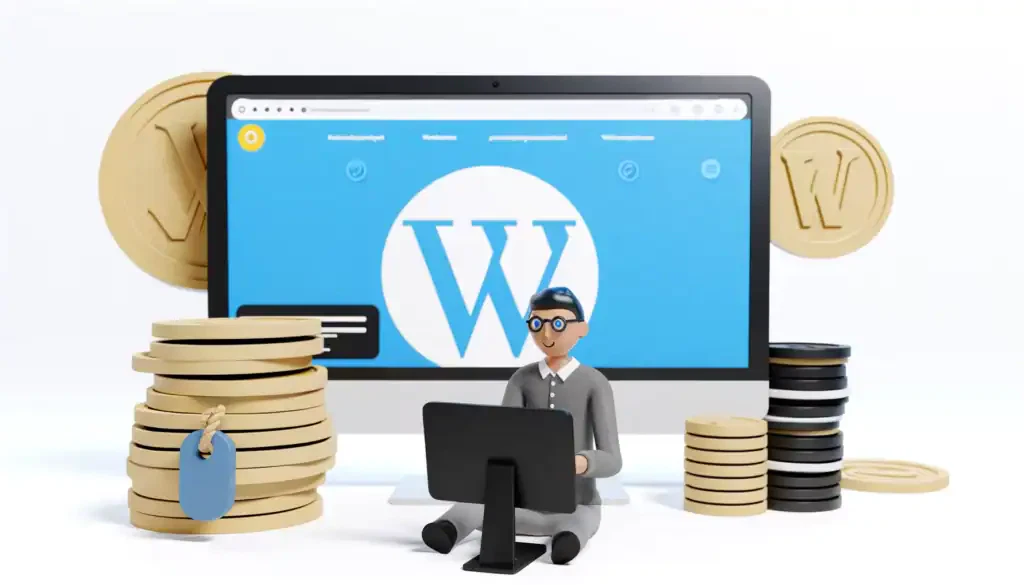 Goedkoop Website Laten Maken met WordPress 1 Een-afbeelding-dat-de-eenvoud-en-betaalbaarheid-van-het-laten-maken-van-een-WordPress-website-illustreert-Goedkoop-Website-Laten-Maken