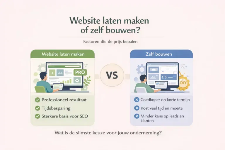 website laten maken of zelf bouwen vergelijking