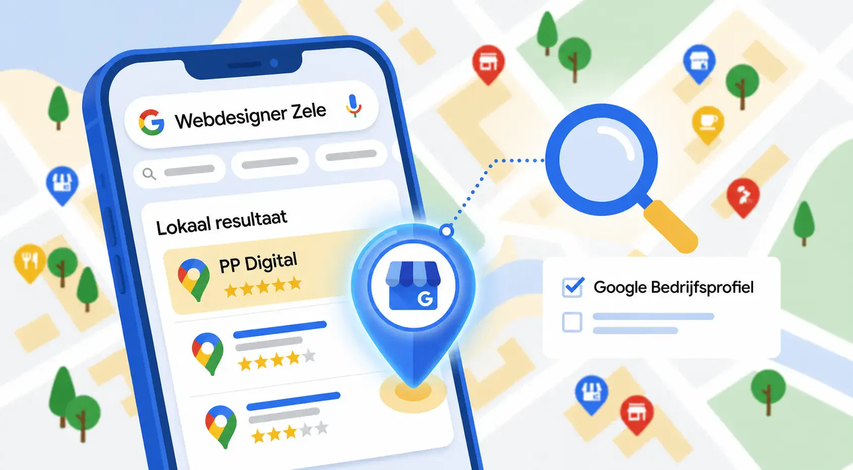 lokale SEO België gevonden worden in Google Maps bedrijven regio